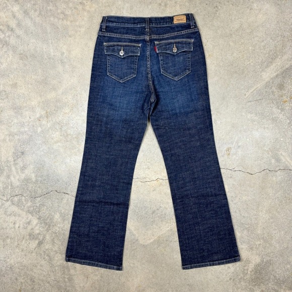 Levis 512 Bootcut Jeans 10 S Perfectly Slimming 28x28 Stretch Denim Mid Rise - Picture 2 of 11